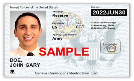 Next Generation Uniformed Services ID Card