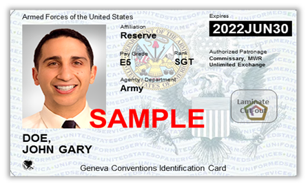 Next Generation Uniformed Services Id Card